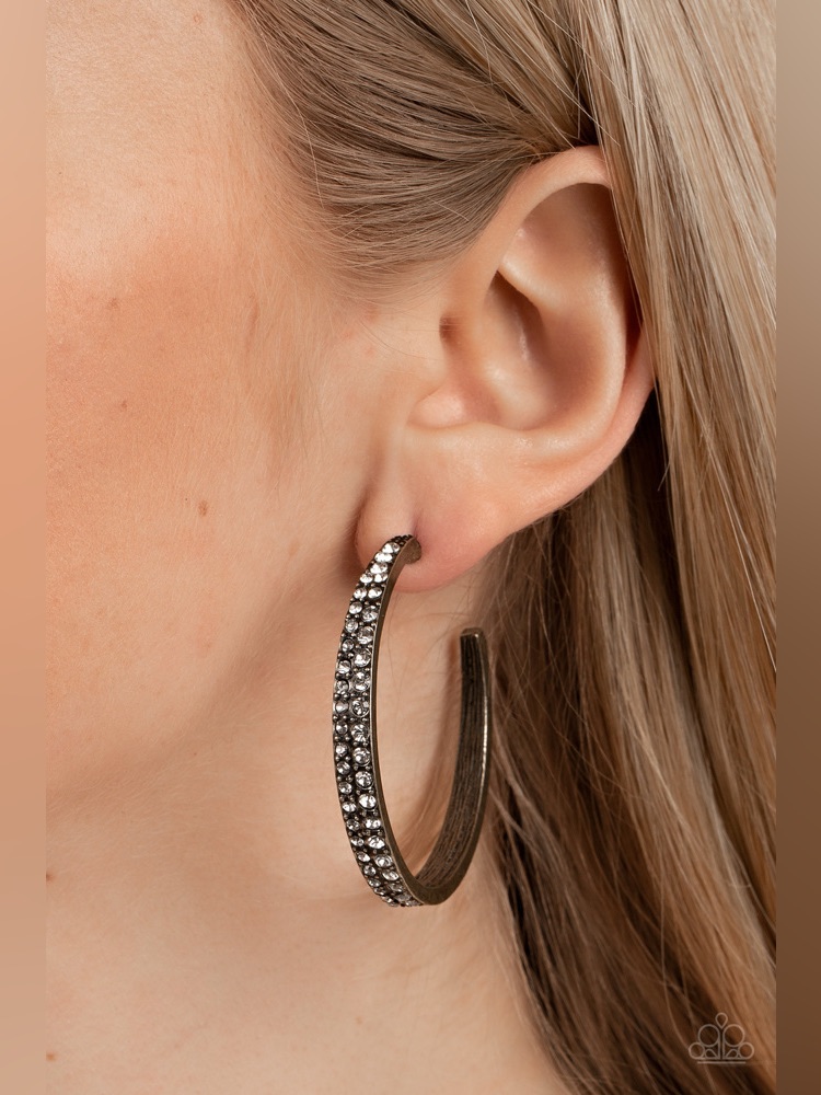 Tick Tick Boom  Brass Earrings
